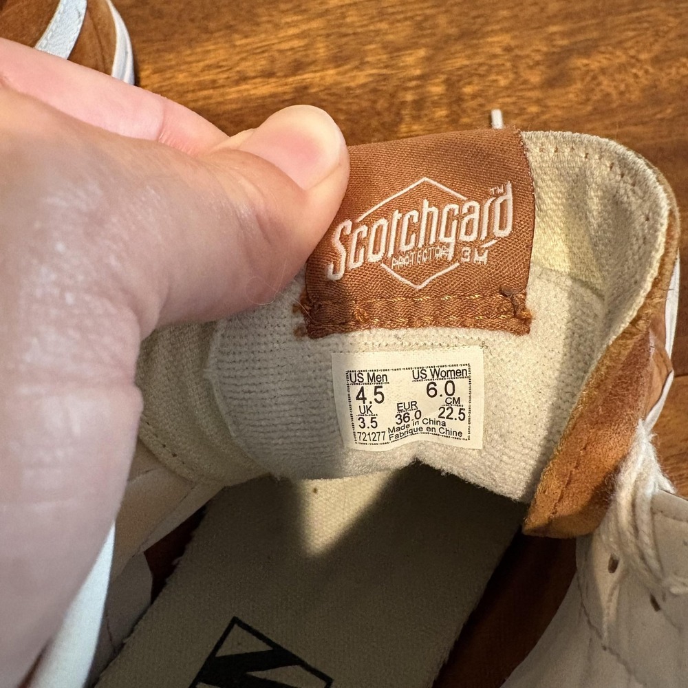 Vans Sk8-Hi Scotchgard Suede Sneakers Women 6 Camel Brown High Top Shoes Men 4.5 - Picture 5 of 11